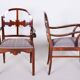 Art Deco Dinig Set in Caucasian Walnut, 1920s, Set of 7