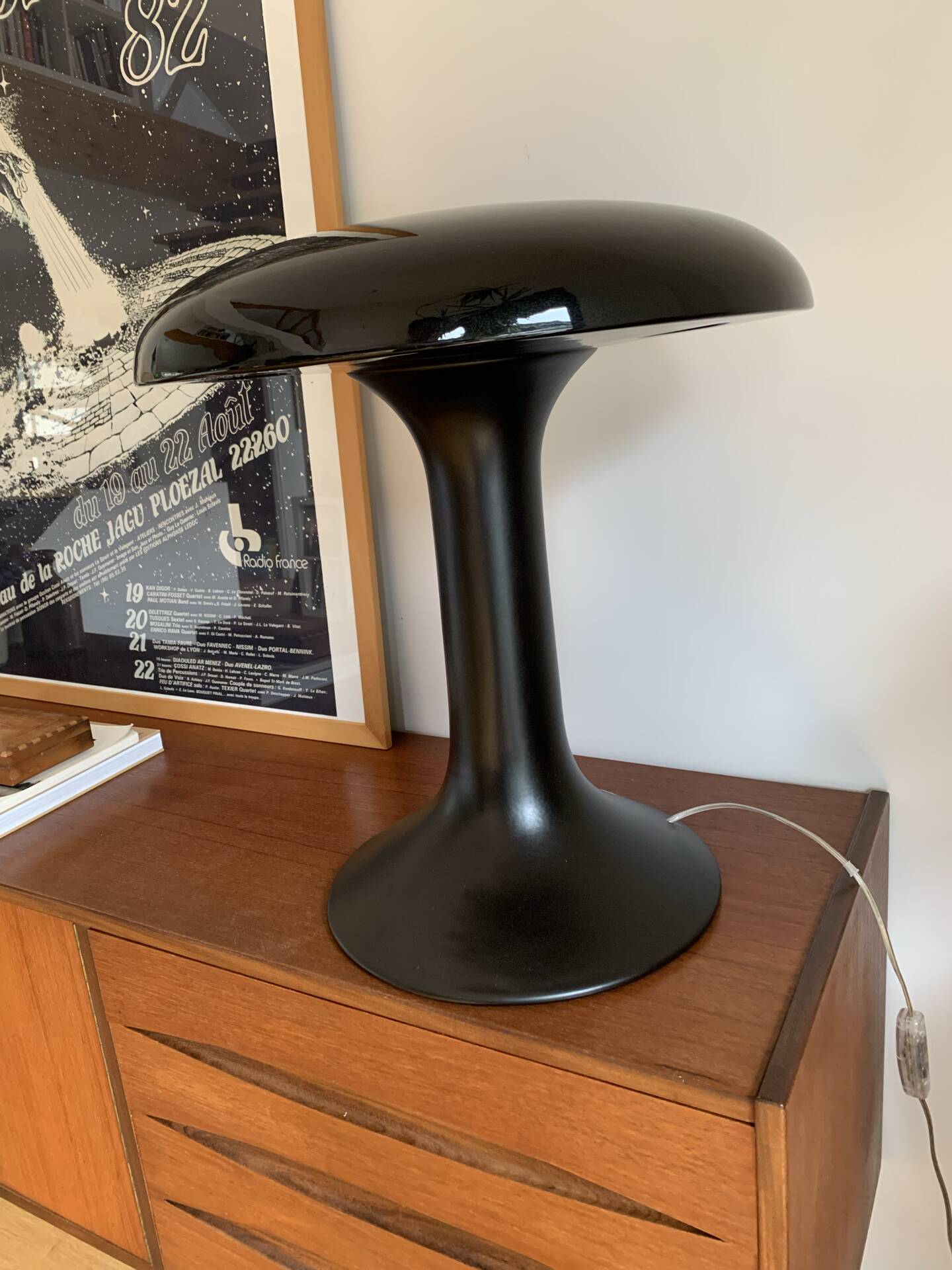 Large "Mushroom" Lamp FdC – Faïencerie de Charolles – 100% Ceramic