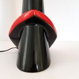 Large ceramic table lamp, Rockabilly, 1950