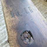 Solid walnut bench 230 cm