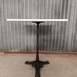 Vintage bar / bistro table in cast iron and marble