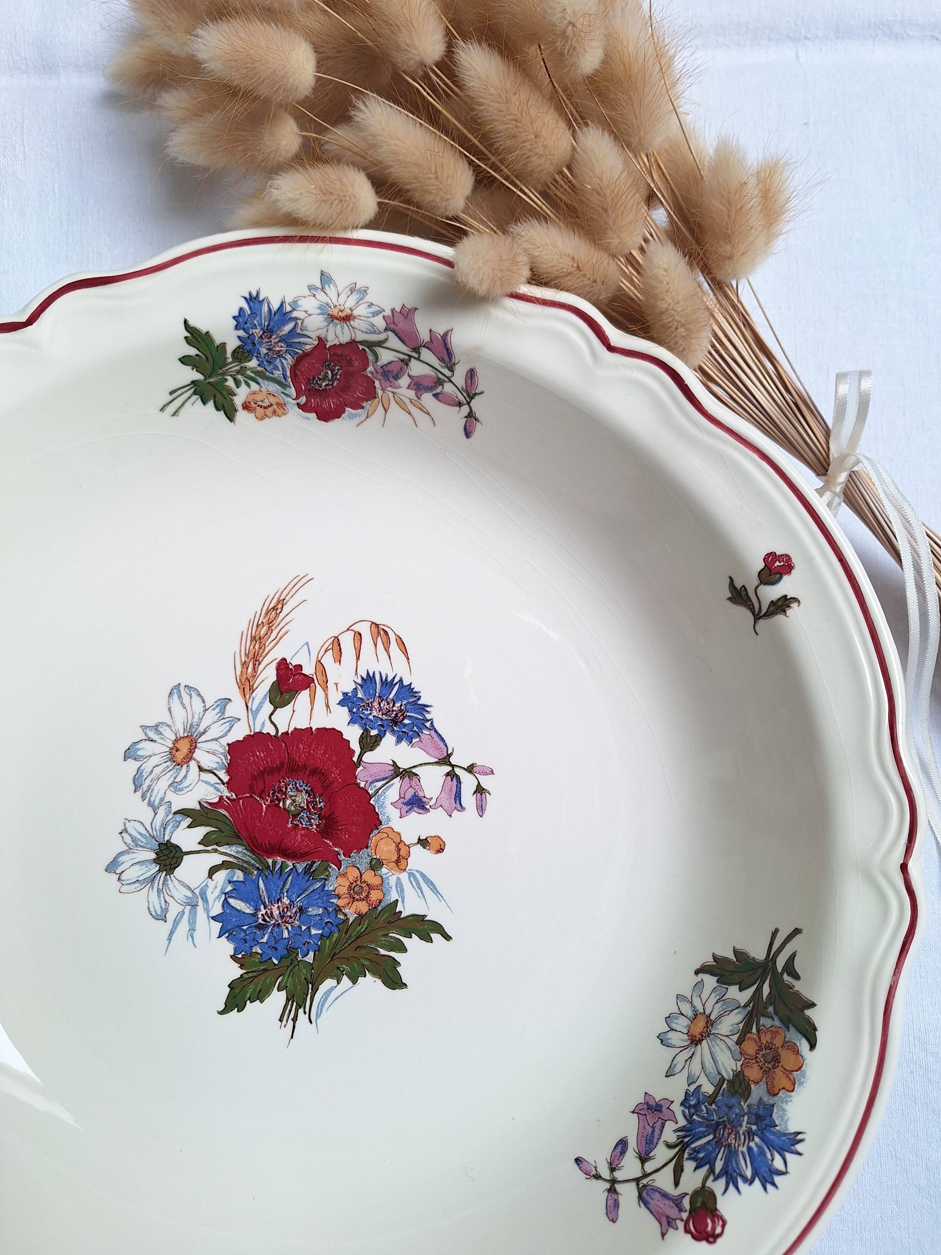 Sarreguemines round deep dish, Agreste model