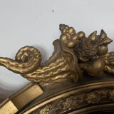 Miroir sorcière en bois sculpté doré XIX siècle