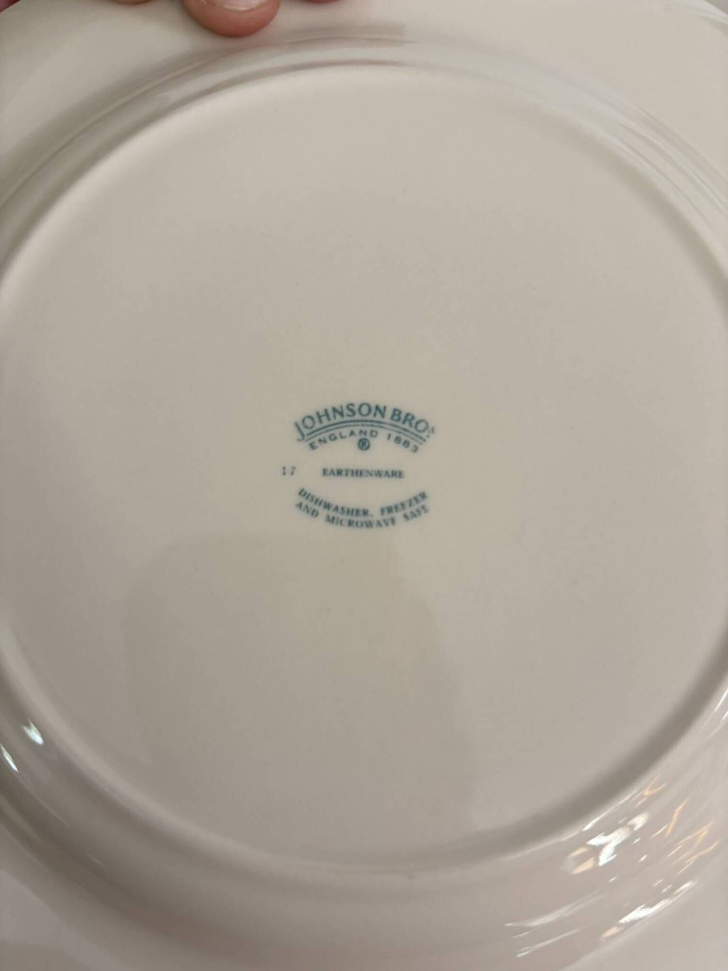 Lot of English Faience Plates Johnson Brothers Ozark McBaine Rose