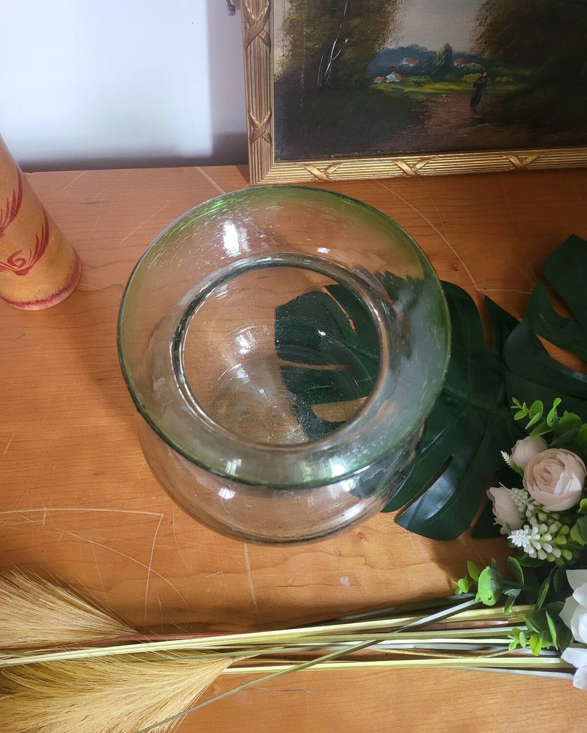 Blown Glass Ball Vase