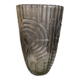 Moulded glass vase