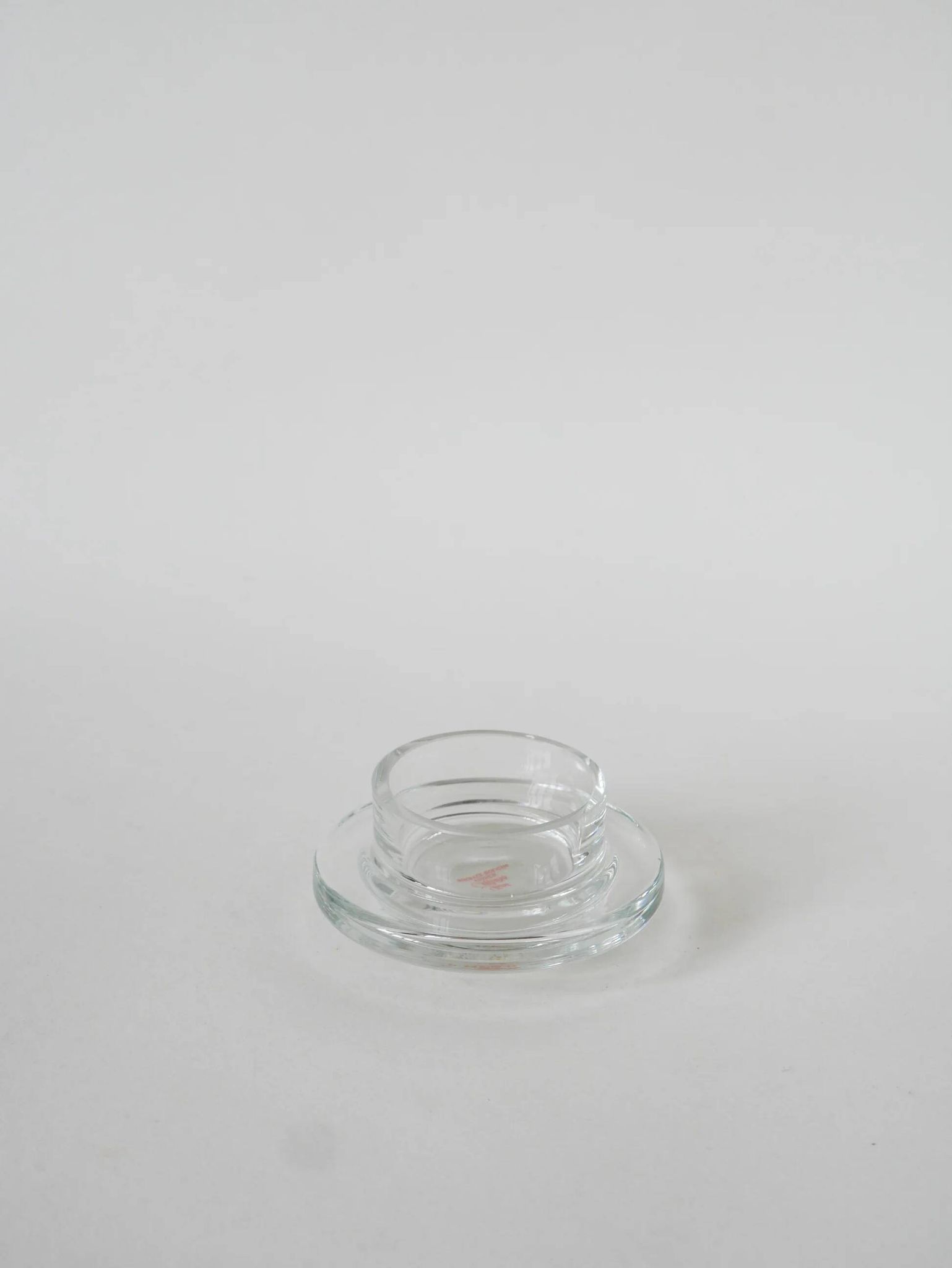 Silver-plated metal and glass butter dish, St Hilaire, 1950
