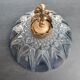 Glass lampshade with brass angel