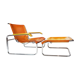 Marcel Breuer B35 armchair and footstool