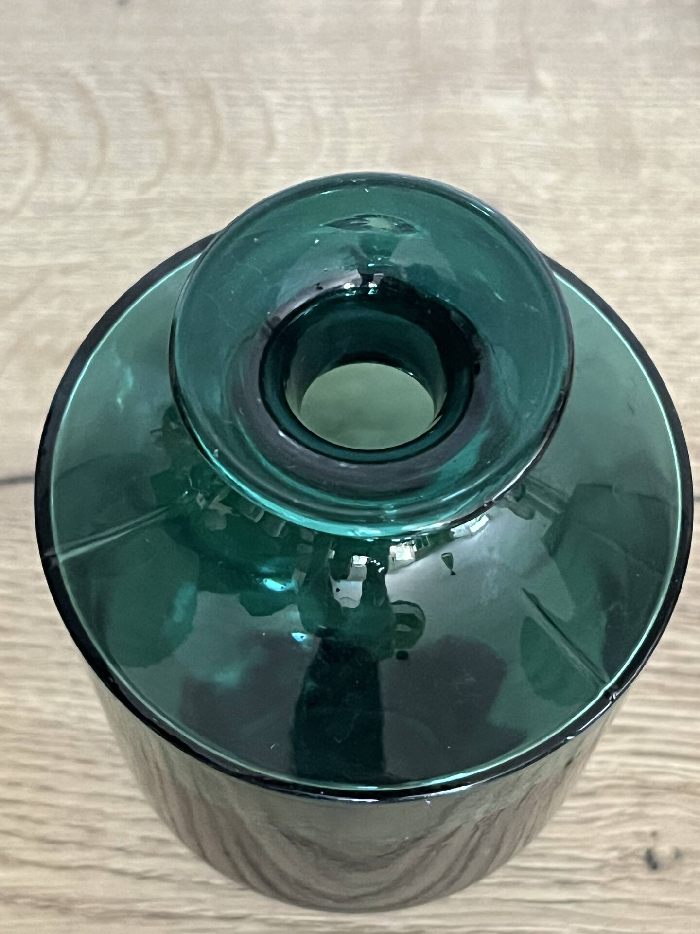 Art Deco glass bottle flask