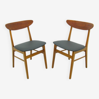 Teak Chairs, Denmark, 1970s