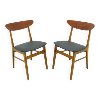 Teak Chairs, Denmark, 1970s