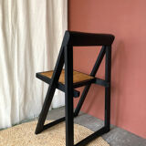 Set of 4 folding chairs caned