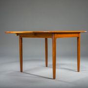 Table pliante danoise en teck moderne du milieu du siècle, années 1960