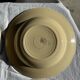 Set of 12 beige, pink, and blue deep plates from Digoin Sarreguemines, vintage.