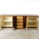 Vintage lacquered goatskin credenza, 1970s