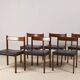 6x Alfred Hendrickx dining chairs for Belform, 1960s, Belgium