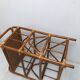 Vintage rattan wicker storage unit with 3 drawers