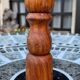 Trio of vintage pepper mills