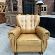 1950s leather armchair