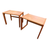 Two small danish sidetable in teak by Salin Nyborg