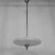 Art Deco pendant lamp with cloudy glass bowl, 1930s