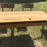 Vintage schoolboy double desk