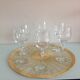 Set of six vintage stemmed glasses from the 60s-70s