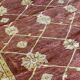 Indian Ziegler Rug, Large Rust Wool Handknotted Carpet, Livingroom Rug