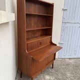 Danish library and its teak secretary 1960 by Johannes Sorth