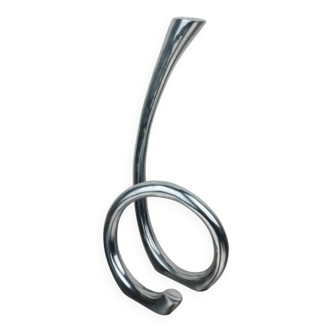 bougeoir curly fonte d'aluminium