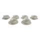 6 vintage M&S Berry Limoges coffee cups with saucers