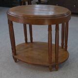 Art Deco solid oak oval table 1930