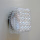 Wall lamp square ceiling lamp in minimalist glass 1970 1980 seventies eighties luminaire