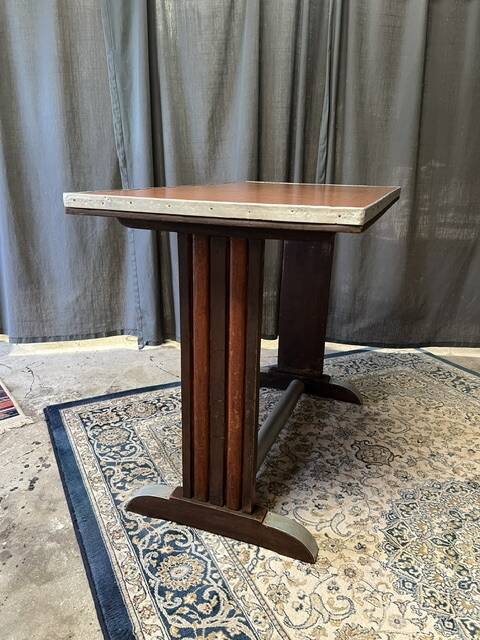 Small vintage bistro table – antique coffee table