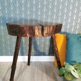 Brutalist tripod stool