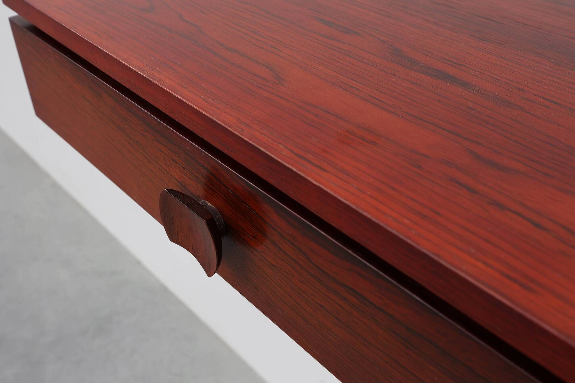 Pair of Mid-Century Modern Danish Wall-Mounted Nightstands in Walnut