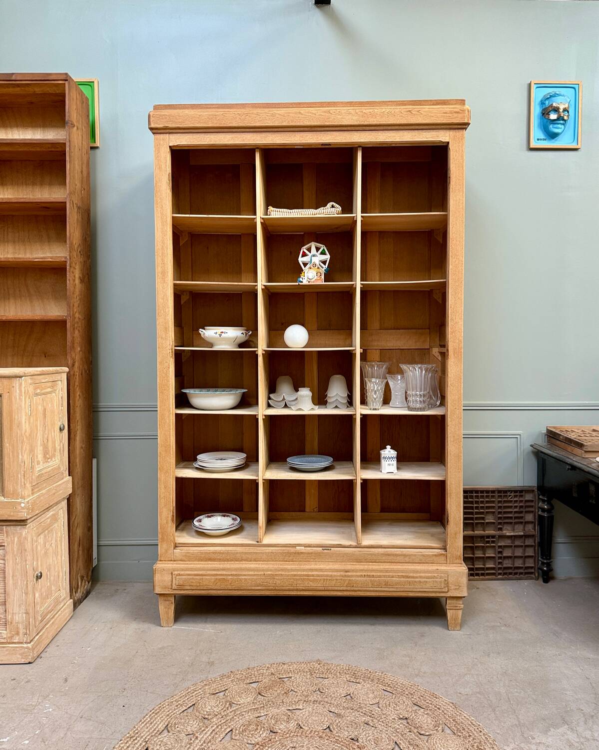Large oak locker cabinet (renovated)