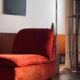 3-seater canapé Ligne Roset vintage velvet from the 70s