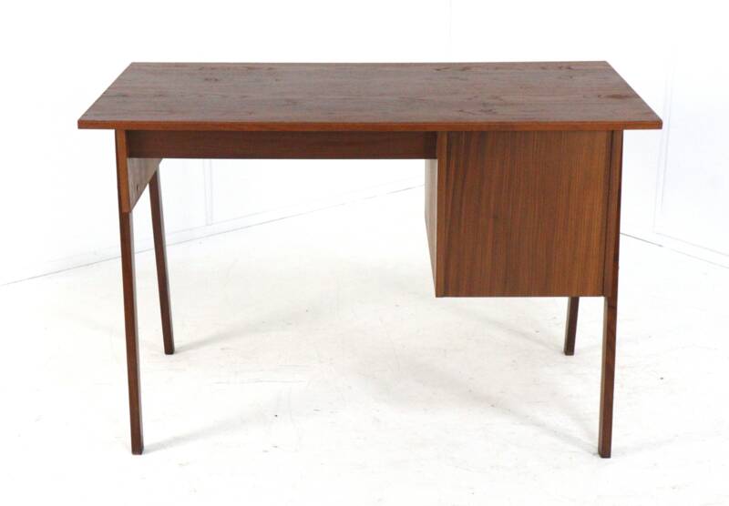 Bureau en teck du milieu du siècle « Hellendoorn » - design vintage hollandais