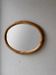 Oval pine mirror Glasmaster Markaryd Sweden 1970s