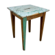 Old wooden slot stool