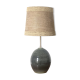 Vintage ceramic table lamp signed