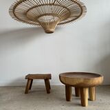 Suspension rattan saucer iron frame D:120 H:60