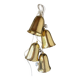 4 antique Swedish pendant lamps in gilded brass by Boréns.