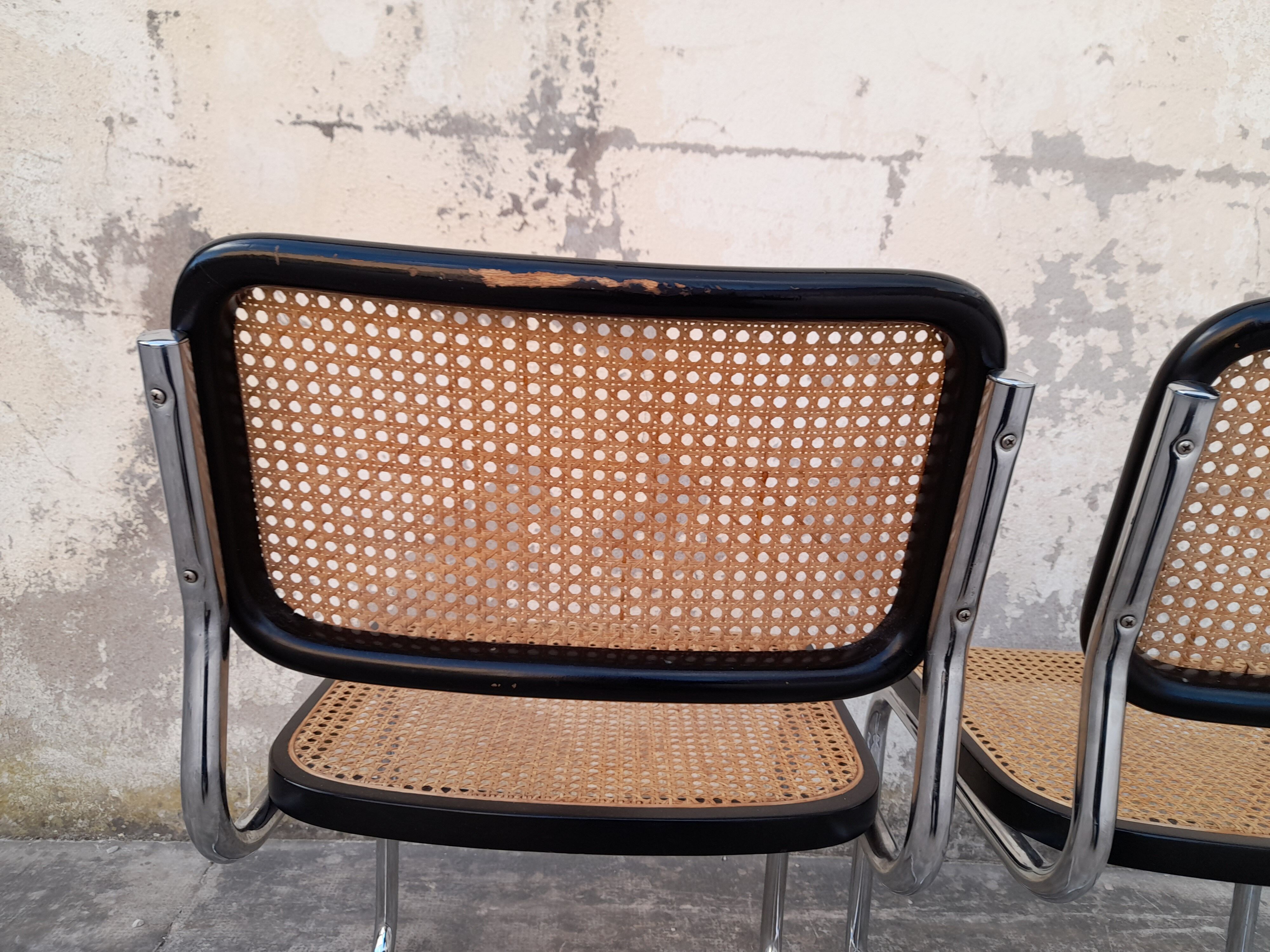 Pair of Chairs B32 cesca Marcel Breuer