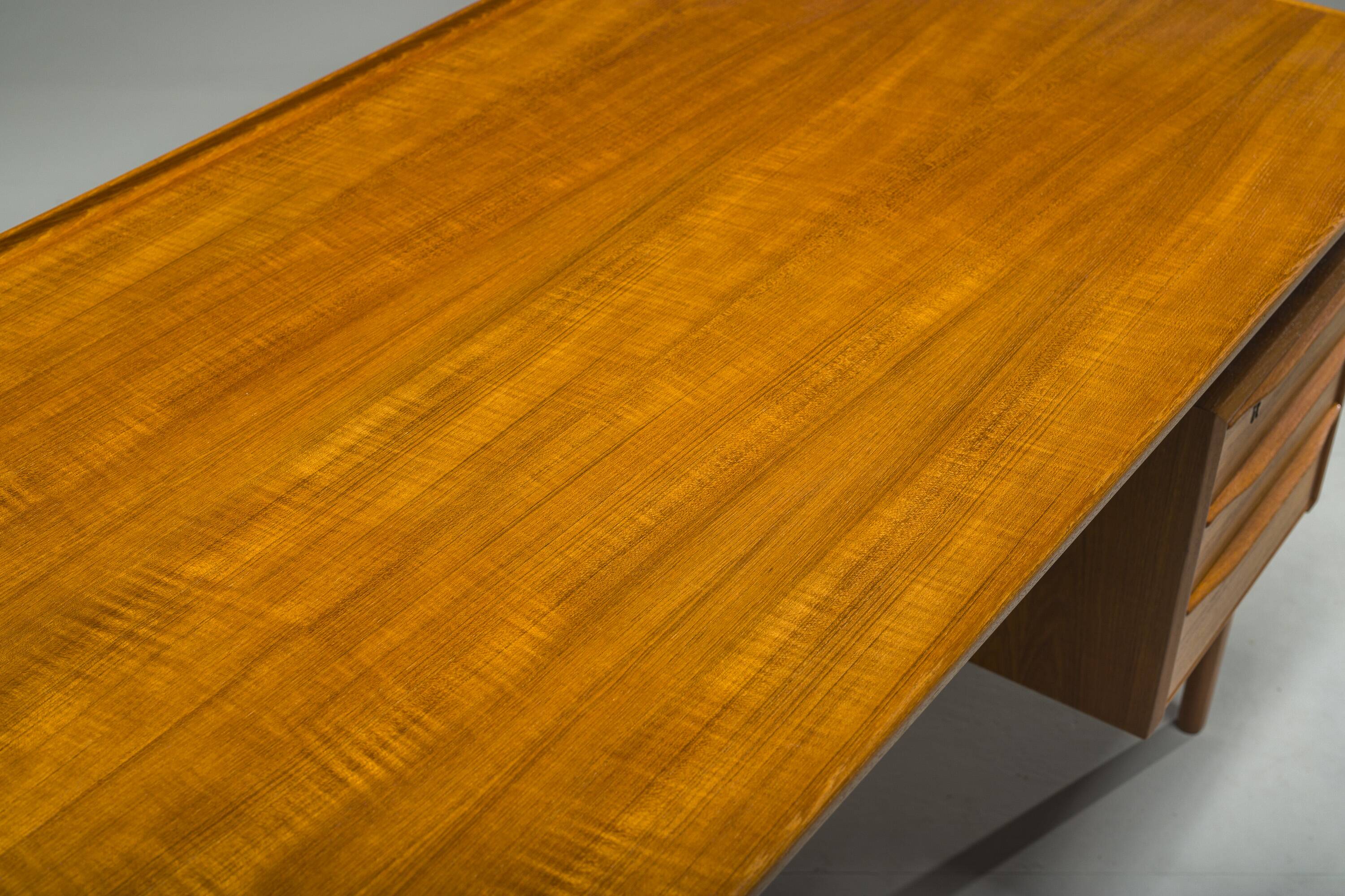 Danish Teak Desk by Peter Lovig Nielsen for Hedensted Mobelfabrik, 1964