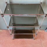 70s shelf in plexiglas and smoked glass