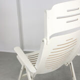Vintage Danish Folding Armchair with 5 Positions