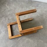 Brutalist pine chair